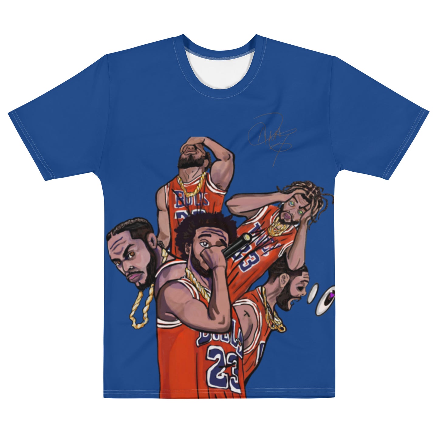 I Was Afraid At First, But I Don't Know Why Album Shirt [Blue]